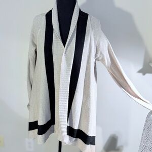 Banana Republic Black and pale Gray Cardigan